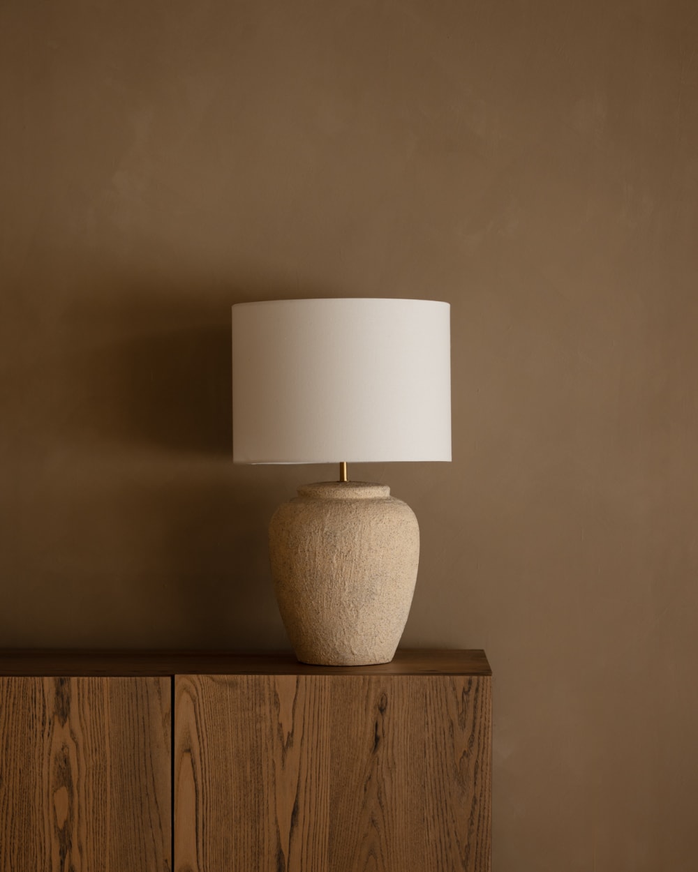 Lampe de table en céramique couleur naturelle de 62cm — vue 4