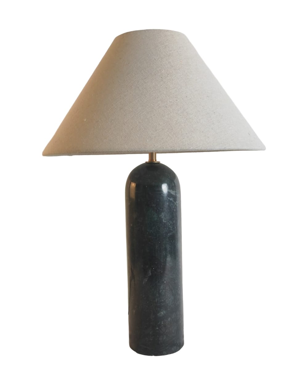 Lampe de table en marbre de couleur naturelle et verte de 51cm Lampe de table en marbre de couleur naturelle et verte de 51cm