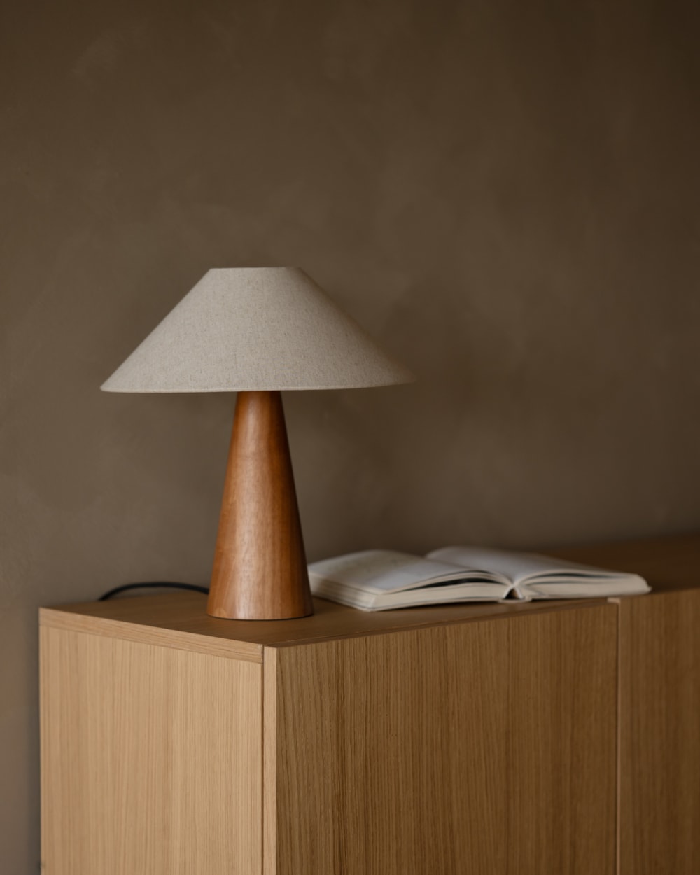 Lampe de table en métal couleur marron et naturelle de 41cm — vue 3