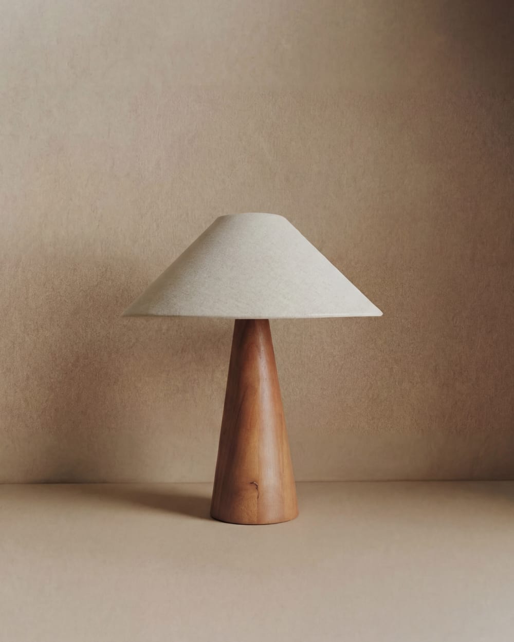 Lampe de table en métal couleur marron et naturelle de 41cm — vue 4
