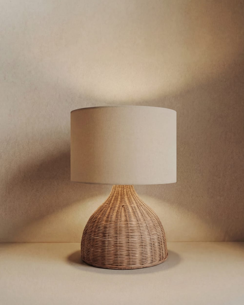 Lampe de table en rotin couleur naturelle de 44cm — vue 3