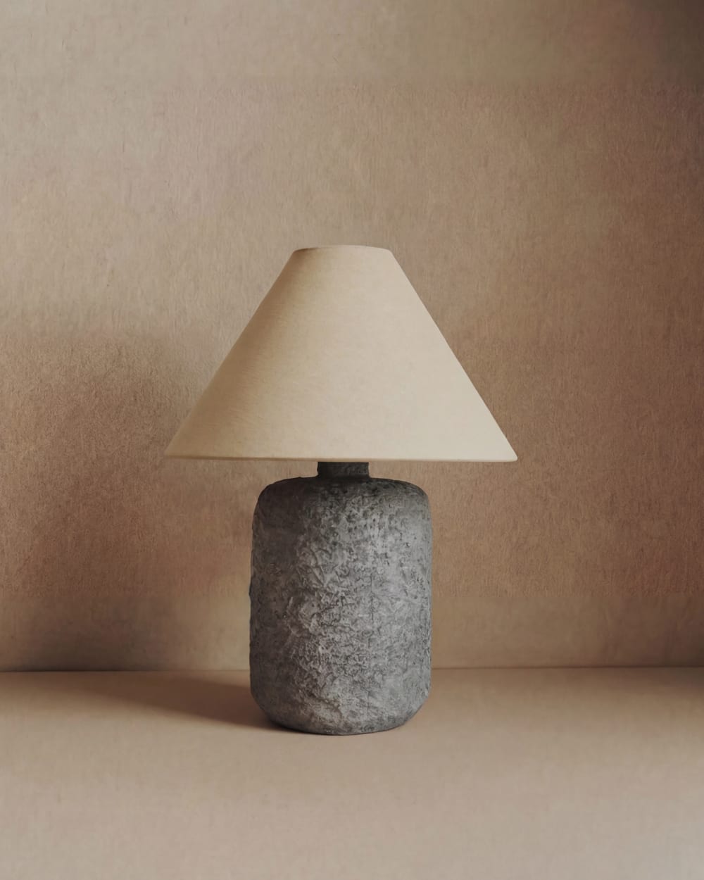 Lampe de table couleur naturelle et noire de 37cm — vue 3