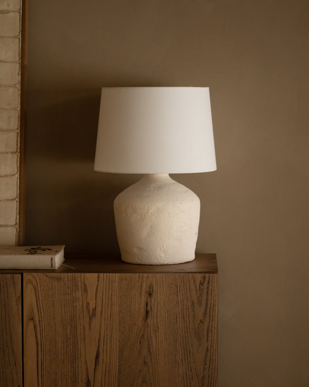 Lampe de table en céramique couleur naturelle de 50cm — vue 4