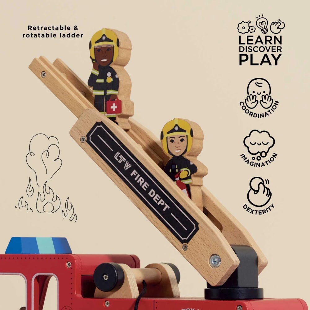 Feuerwehrauto aus Holz - Maisons Du Monde