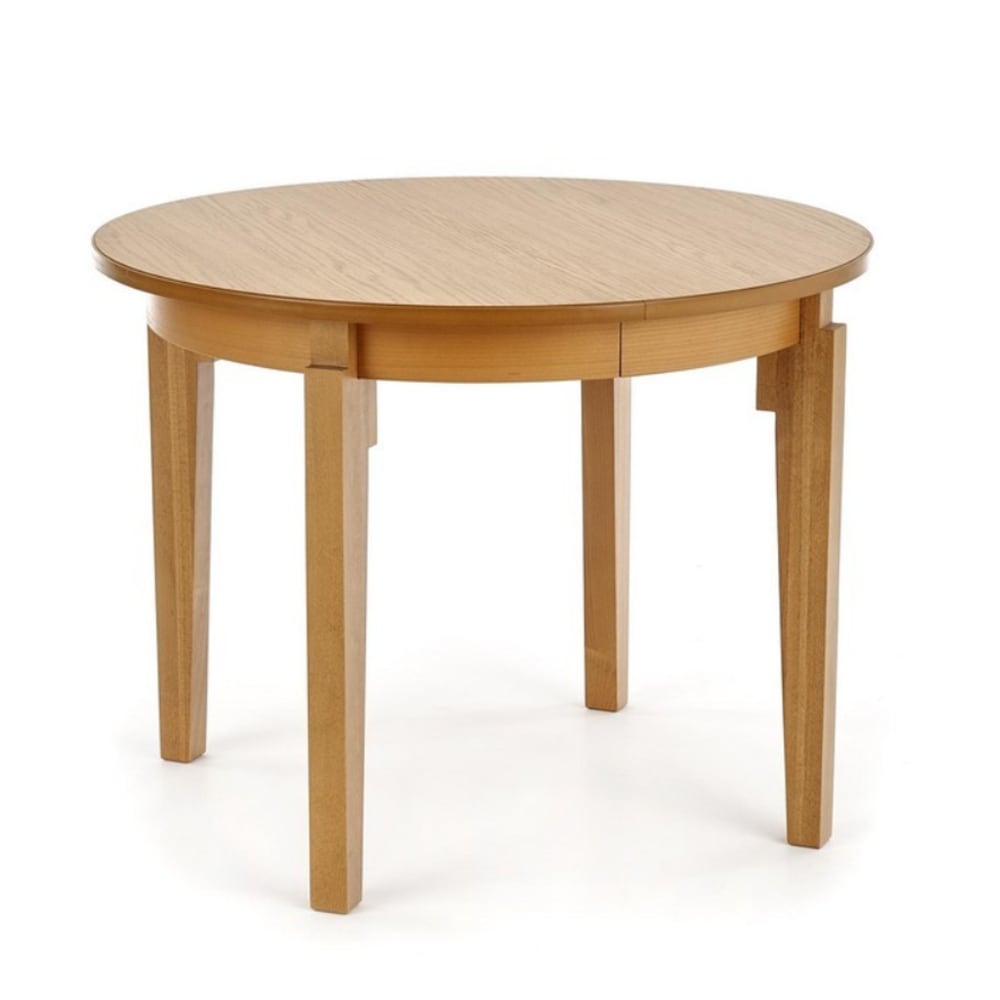 Table ronde extensible - bois placage
