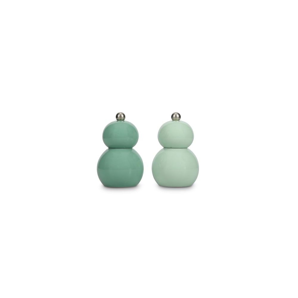 Lot de 2 moulins à poivre et sel verts Lot de 2 moulins à poivre et sel verts