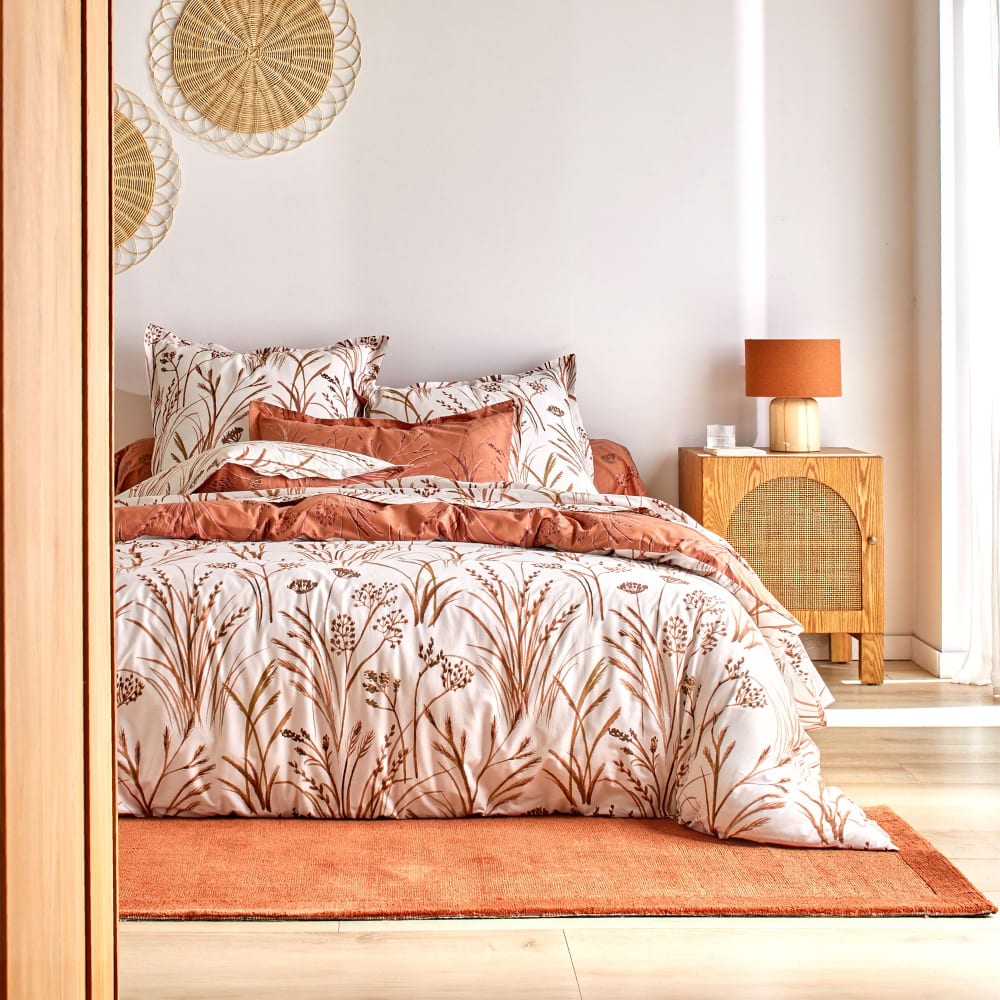 Housse de couette en - orange