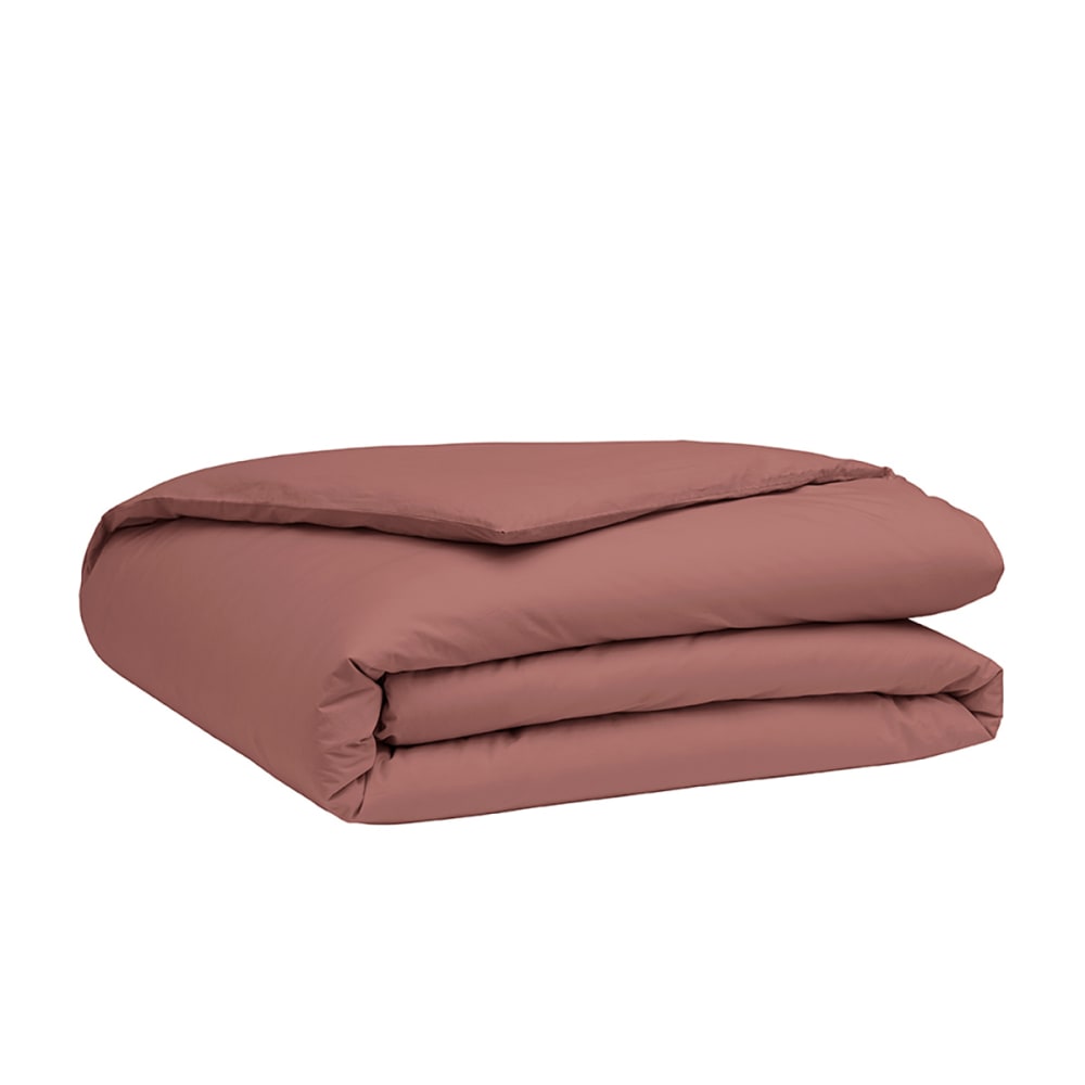 Parure de lit en percale de coton rose 260 x 240 cm — vue 3