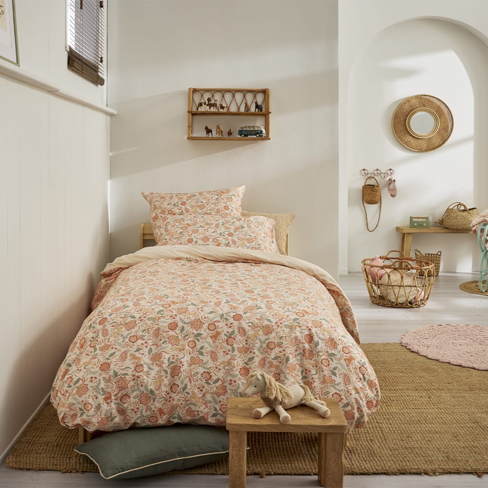 Parure de lit en percale - multicolore