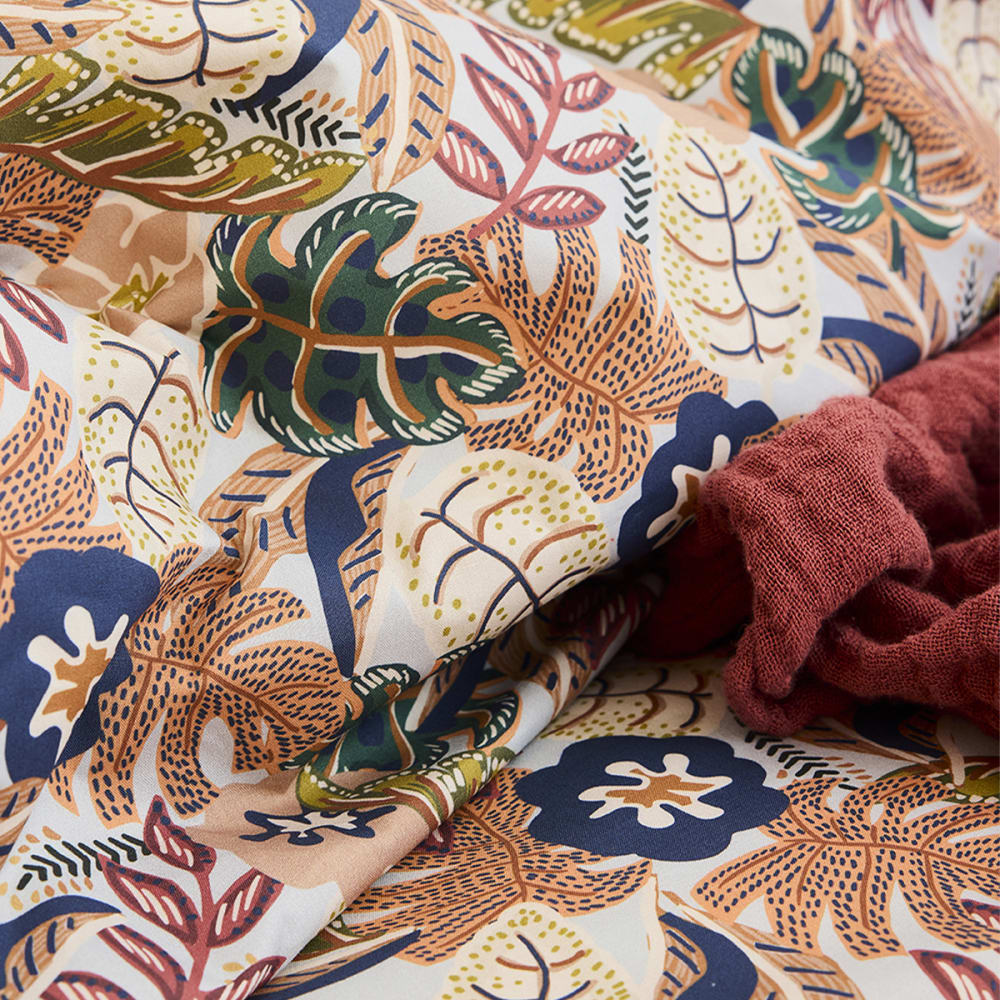 Parure de lit en percale de coton multicolore 200x200 cm — vue 4