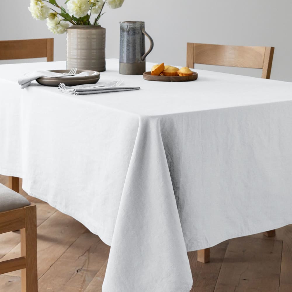 nappe en coton blanc