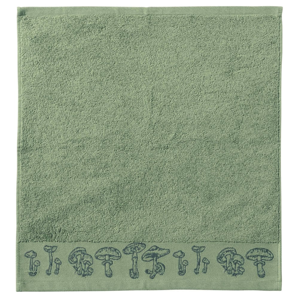 Essuie-mains en coton vert olive 50x50cm Essuie-mains en coton vert olive 50x50cm