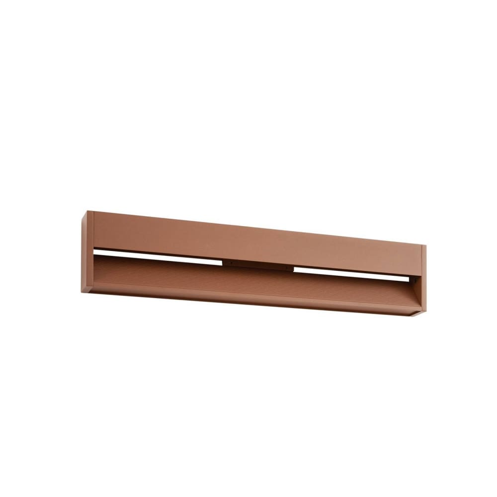 Applique exterieur led - aluminium marron