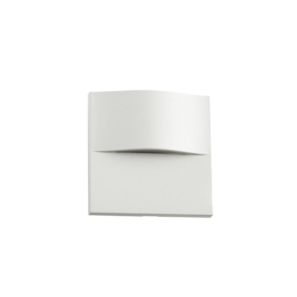 Lindby Außenwandleuchte aus Aluminium, weiß style modern - Aluminium