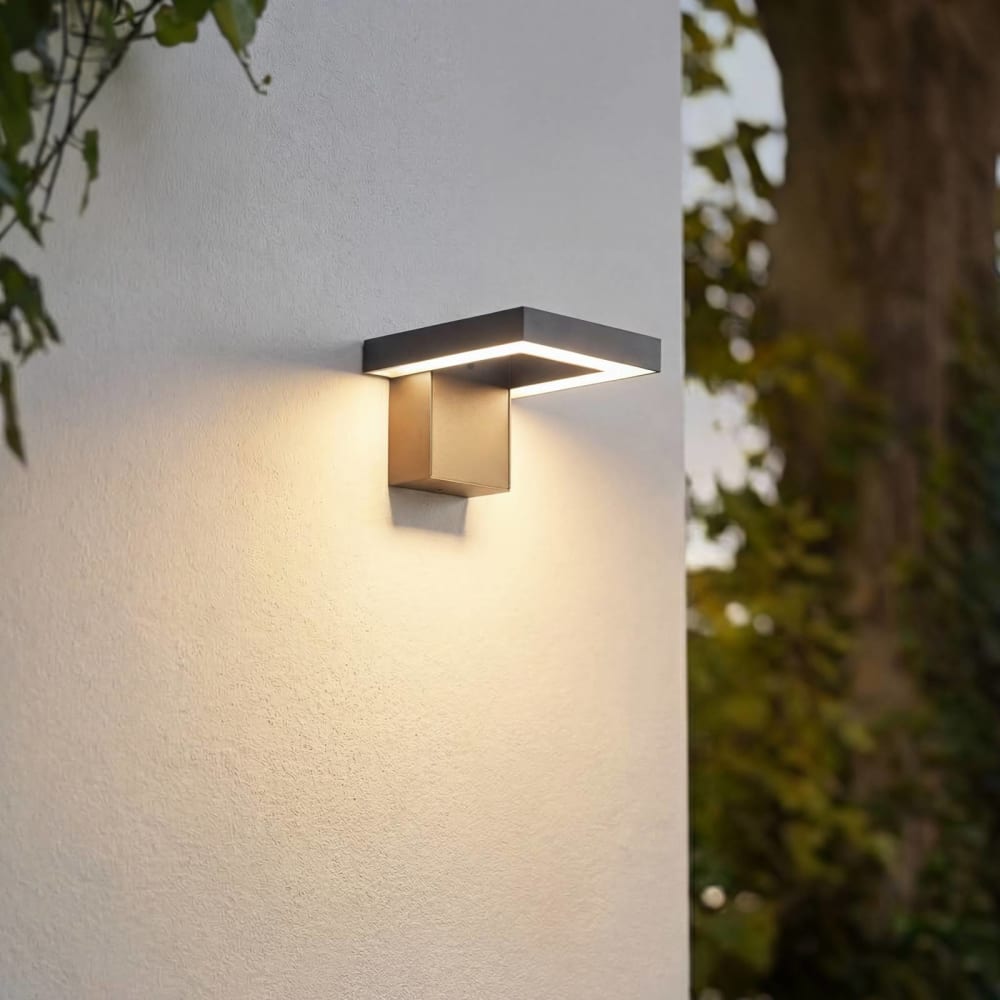 LED Außenwandleuchte aus Aluminium, grau - Maisons Du Monde