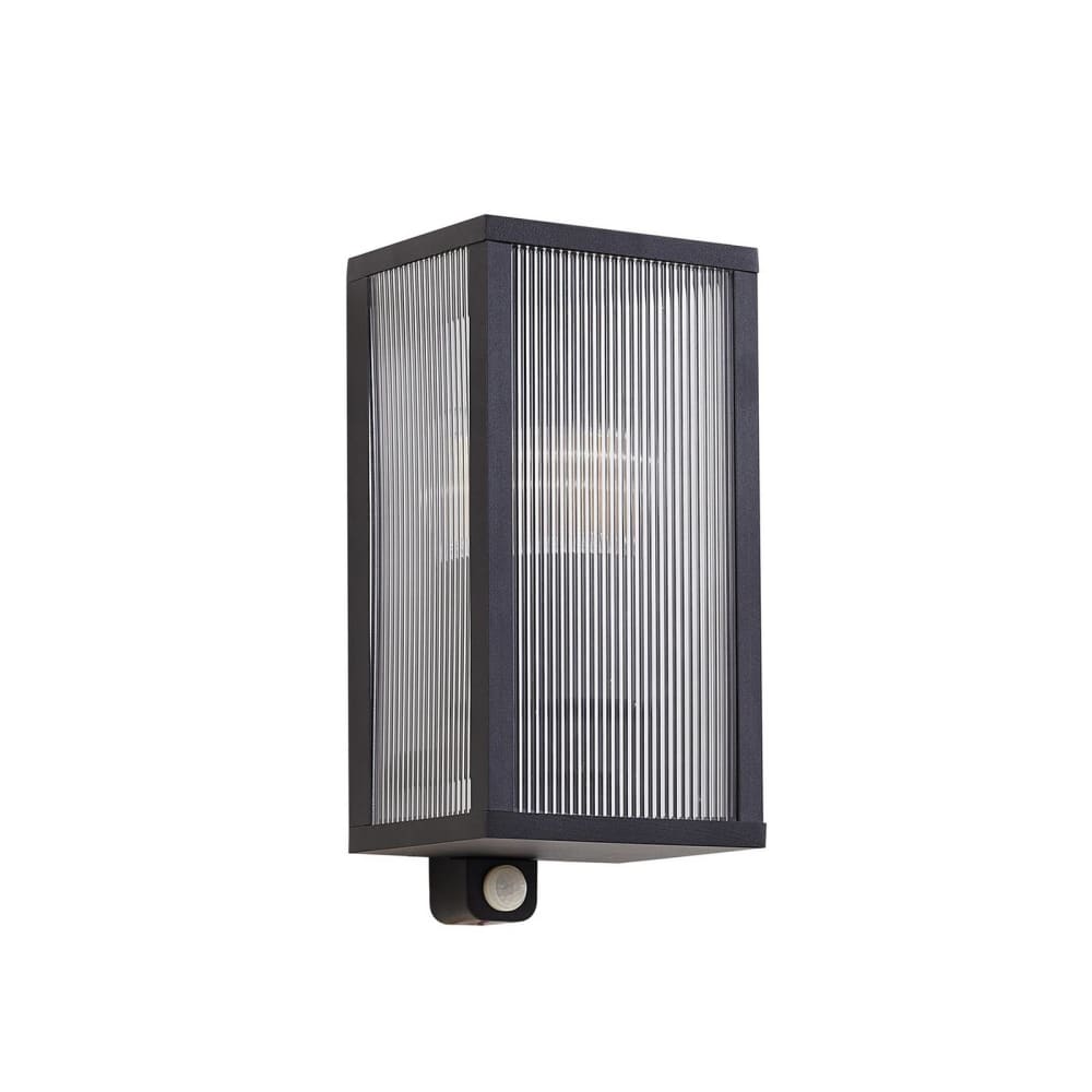 Lindby Außenwandleuchte aus Aluminium, schwarz style modern - Aluminium