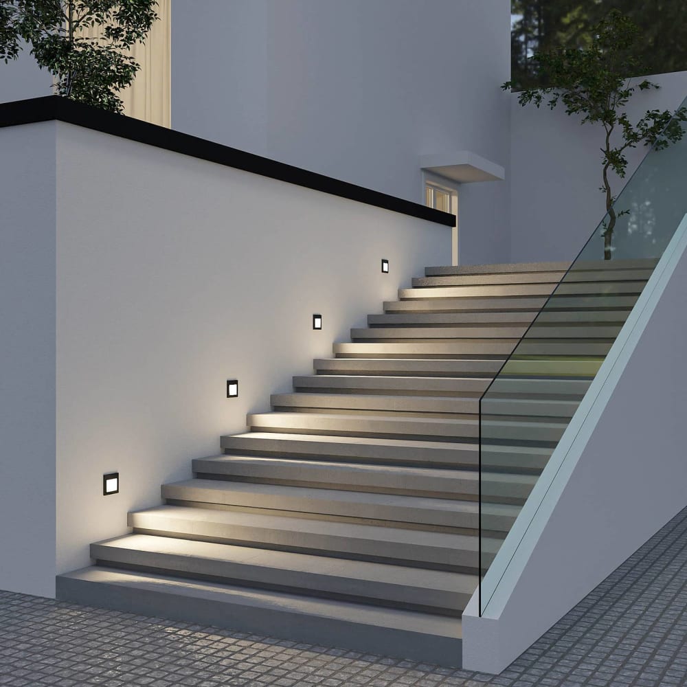 Außenwandleuchte aus Aluminium, schwarz - Maisons Du Monde