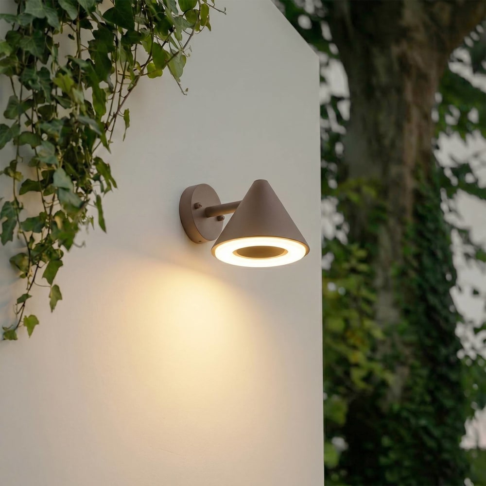Außenwandleuchte aus Metall, braun - Maisons Du Monde