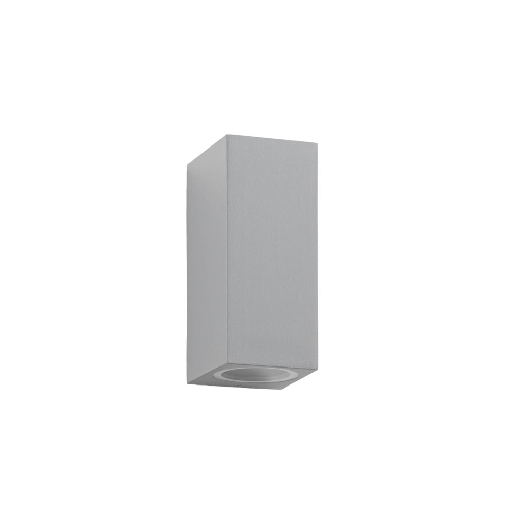 Lucande Außenwandleuchte aus Aluminium, grau style modern - Aluminium