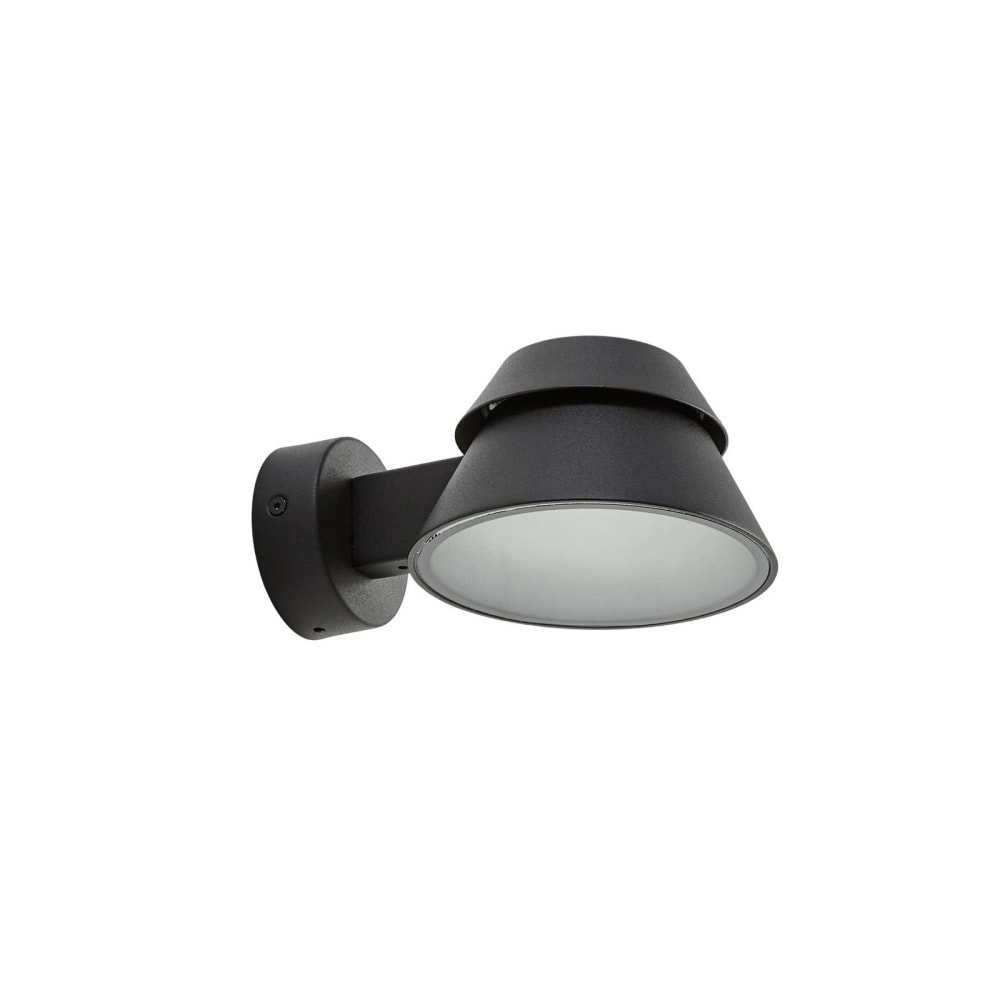 Lucande LED Außenwandleuchte aus Aluminium, schwarz style modern - Aluminium