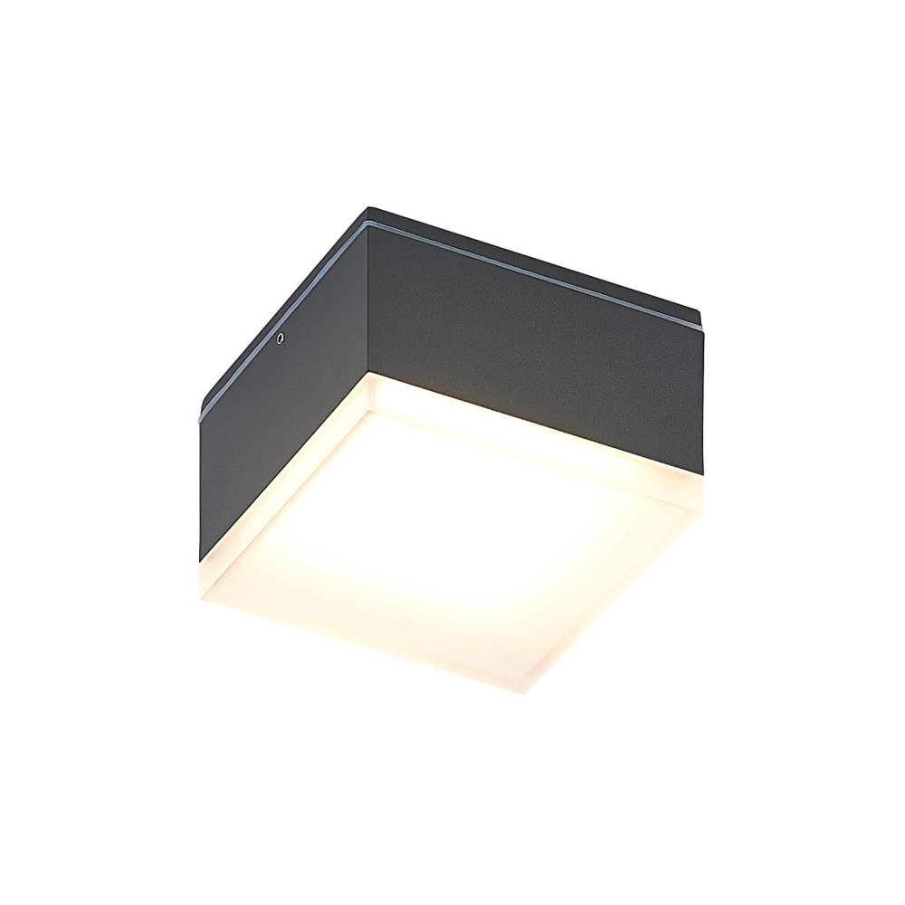Plafonnier extérieur led en aluminium noir