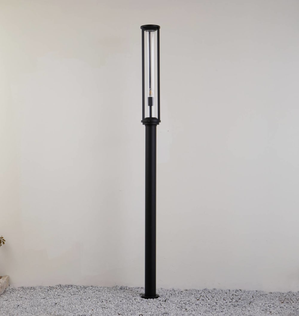 Mastleuchte außen aus Aluminium, schwarz - Maisons Du Monde