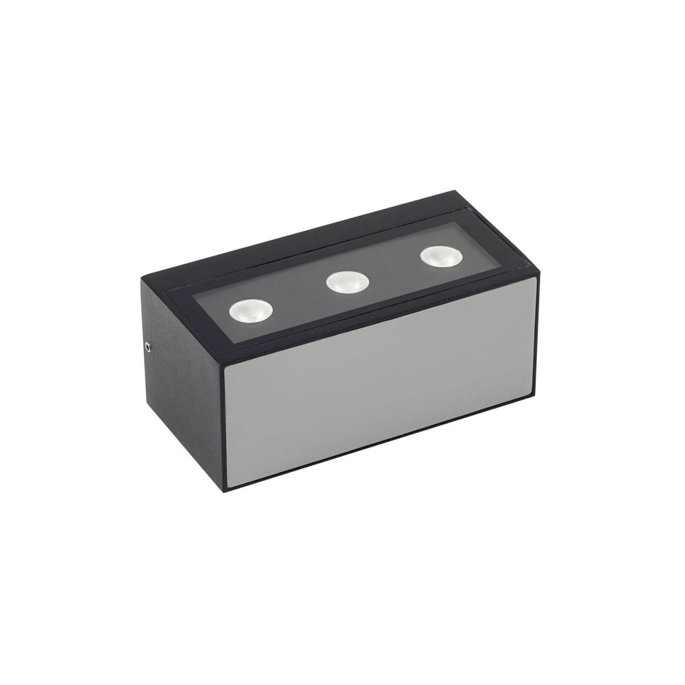 Applique exterieur led en aluminium noir