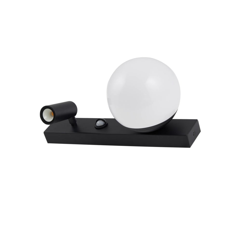 Applique exterieur led en aluminium noir