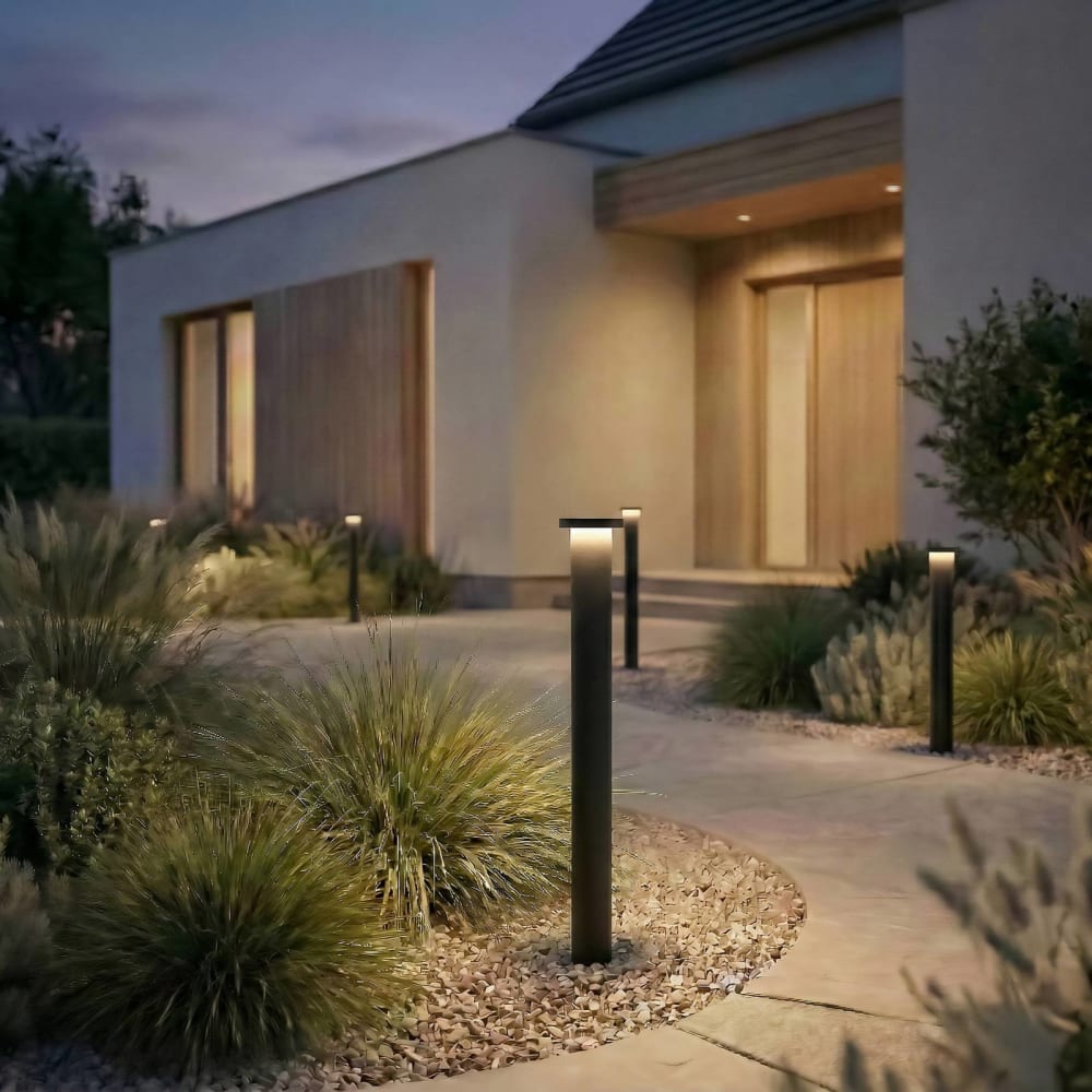Lindby LED Außenleuchte aus Aluminium, schwarz style modern - Aluminium