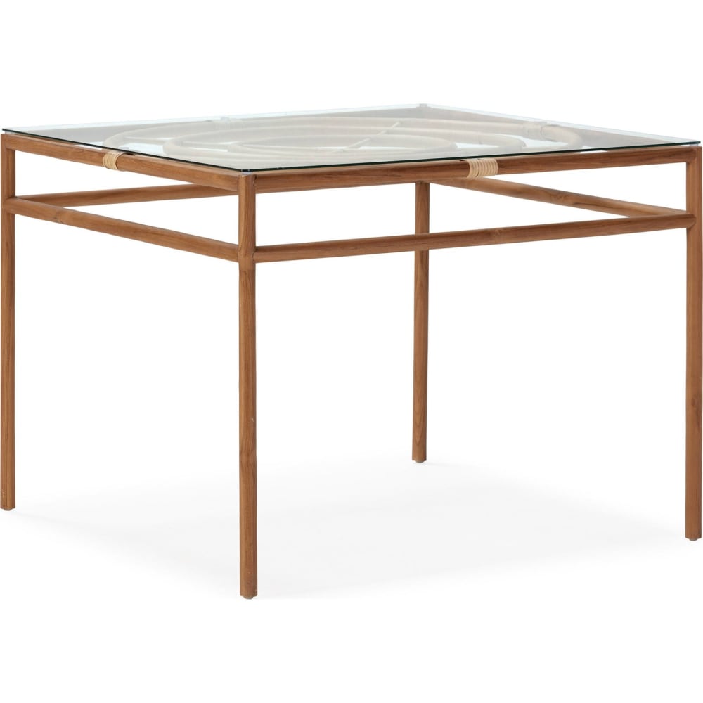 Table de repas carrée - teck