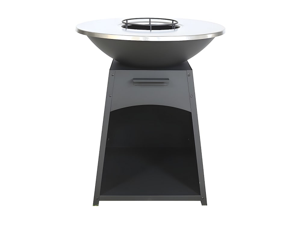 barbecue acier noir