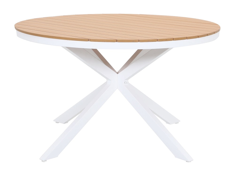 table de jardin aluminium - blanc
