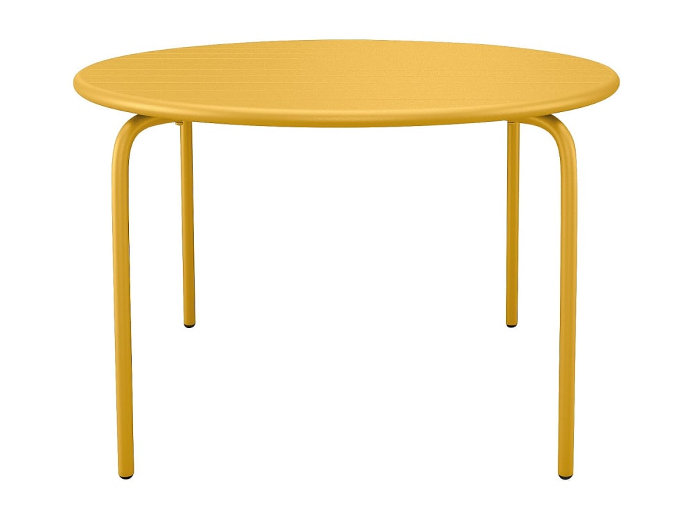 table de jardin acier - jaune