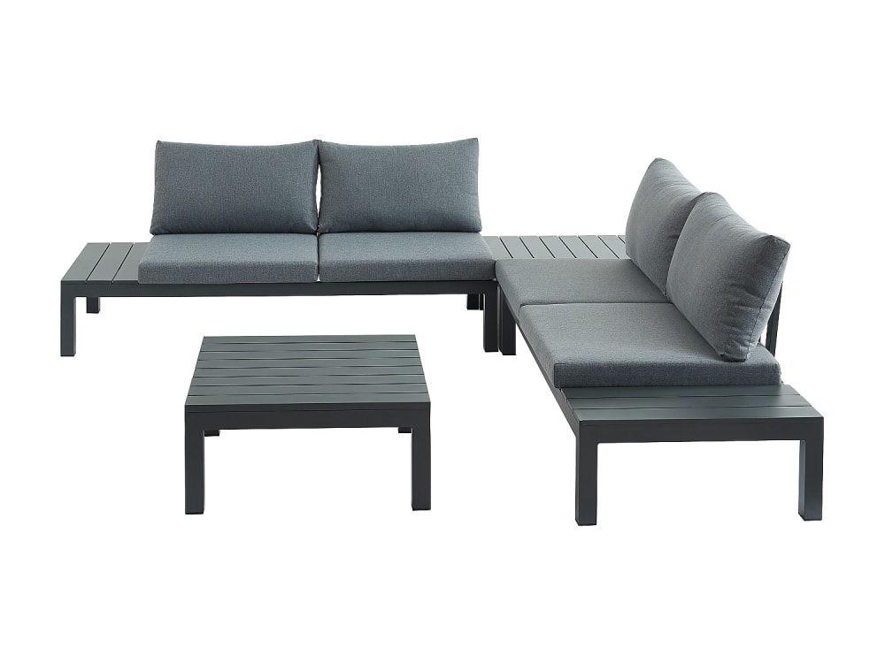 ensemble salon de jardin - gris