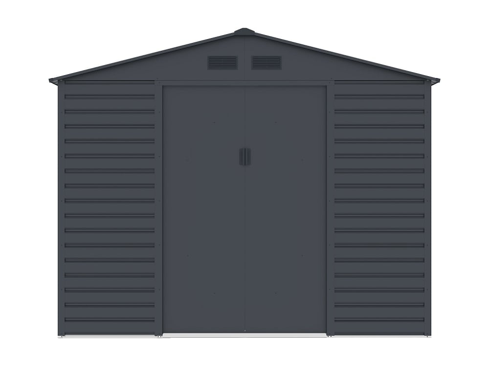 Cabane de jardin acier - gris anthracite