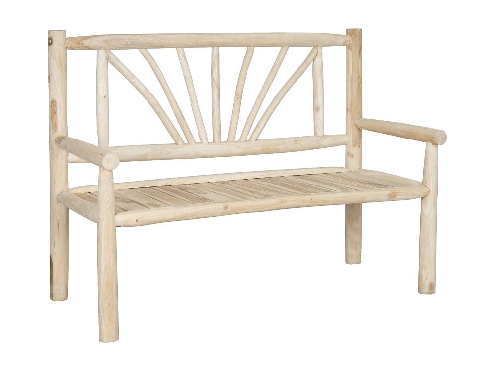 banc de jardin bois clair