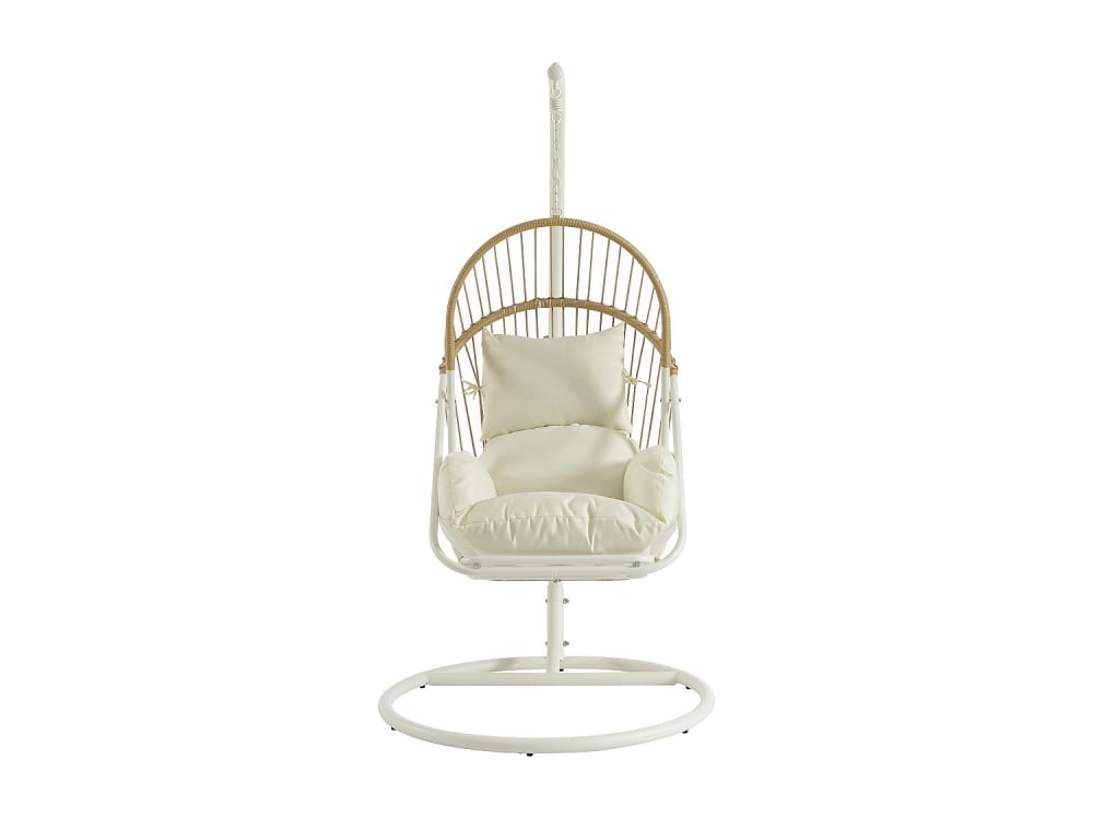 Fauteuil suspendu acier naturel clair Fauteuil suspendu acier naturel clair