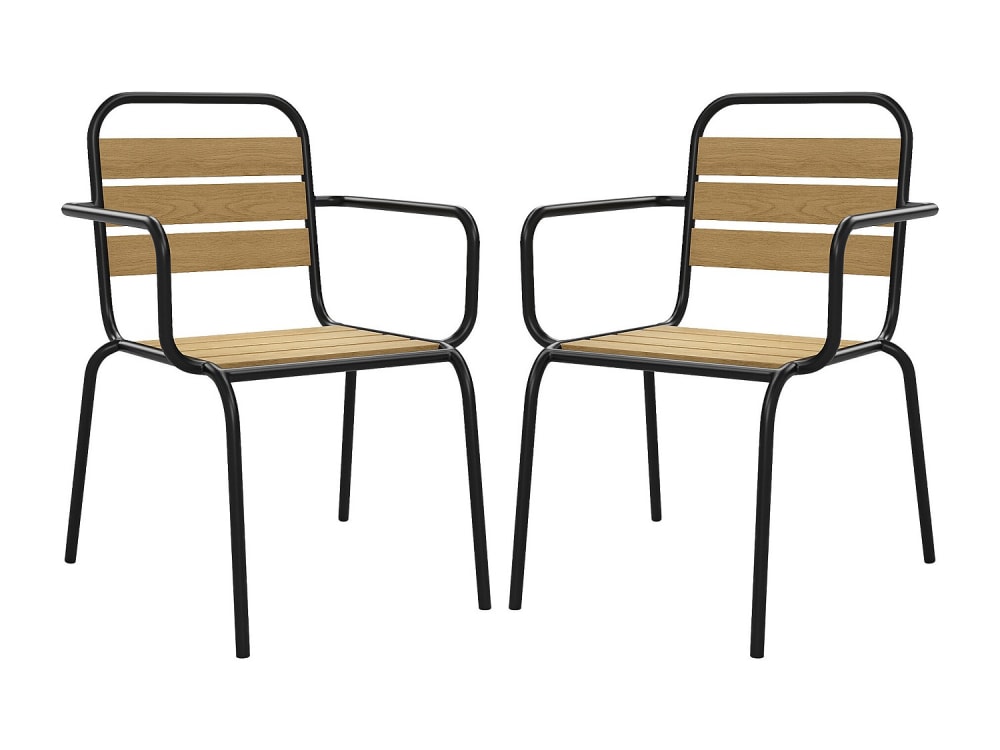 Lot 2 chaises jardin