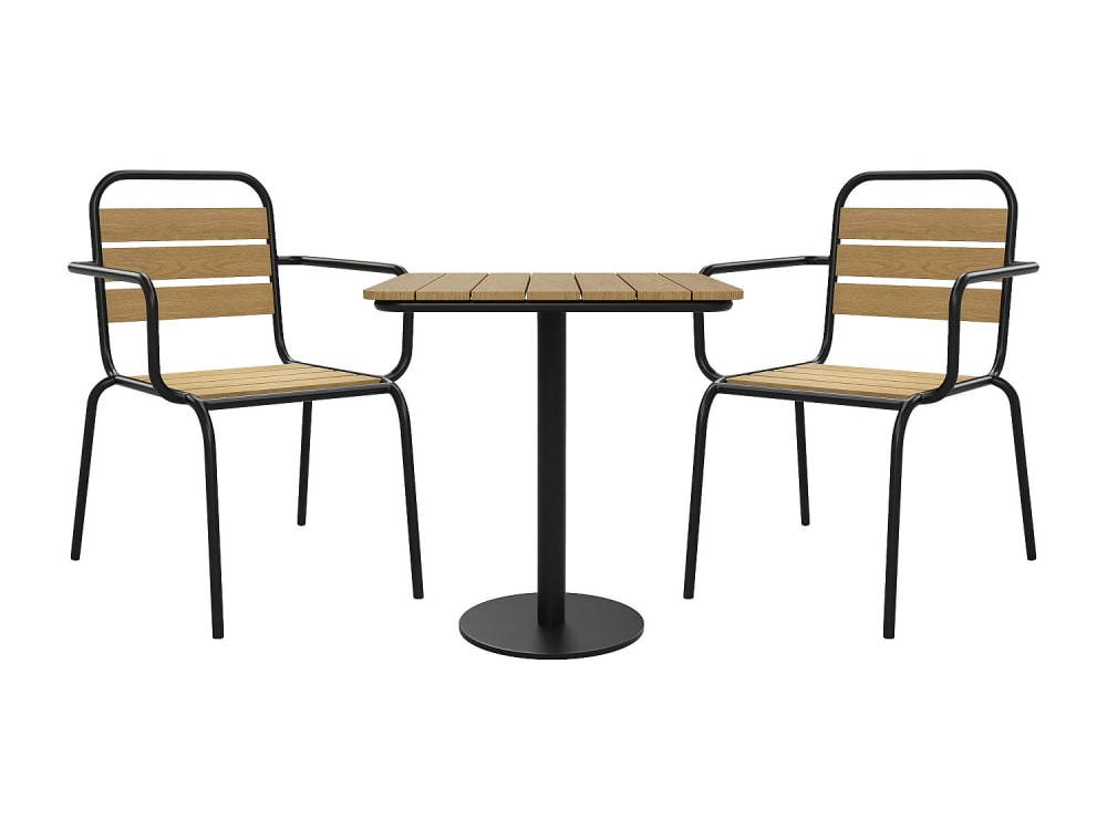Ensemble table et chaise - acier