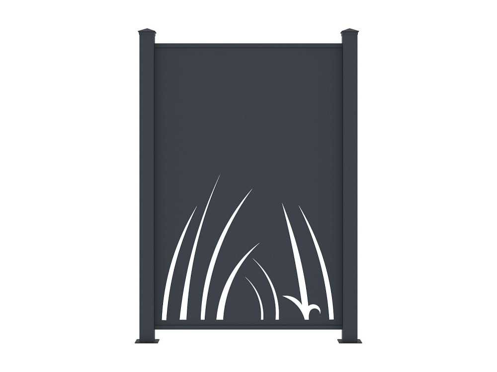 Clôture aluminium gris - anthracite