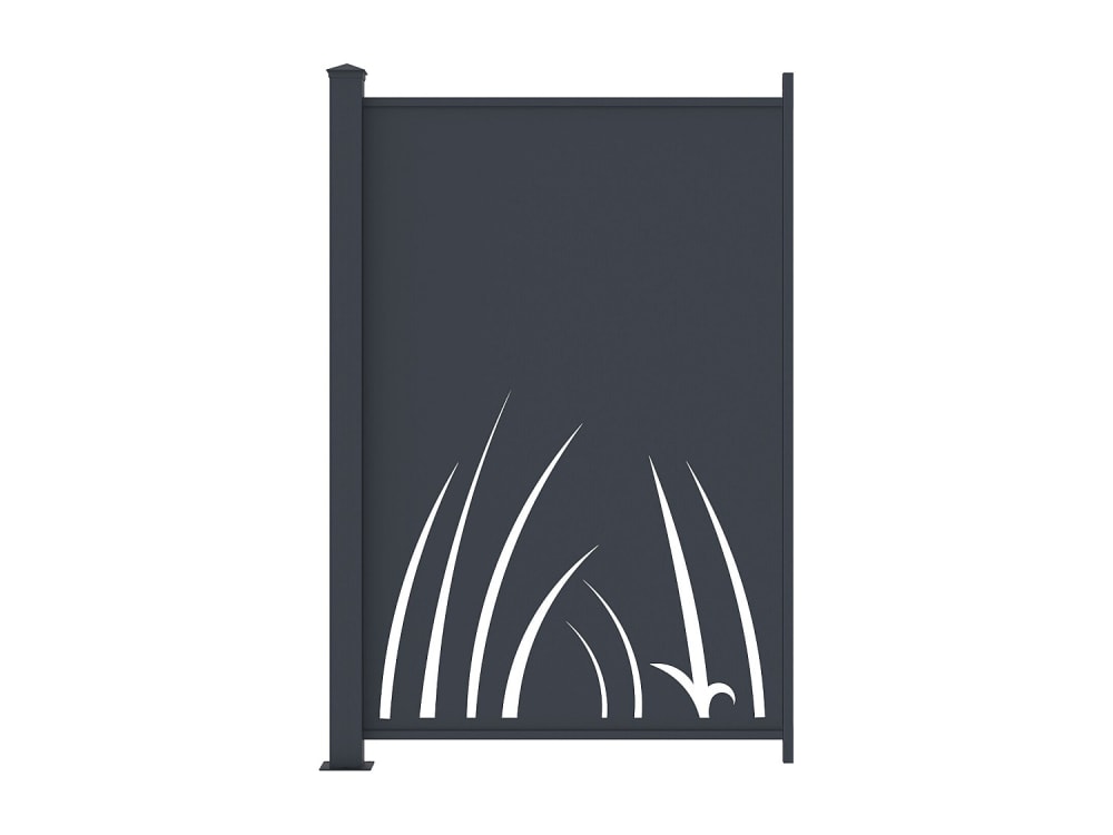 Clôture aluminium gris - anthracite