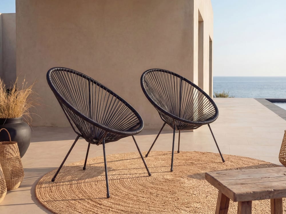 Fauteuil de jardin résine