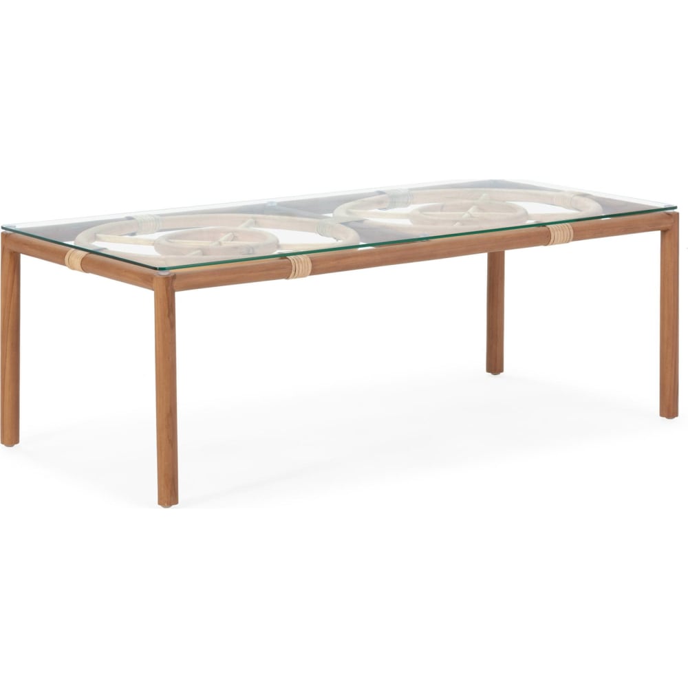 Table basse rectangulaire - teck