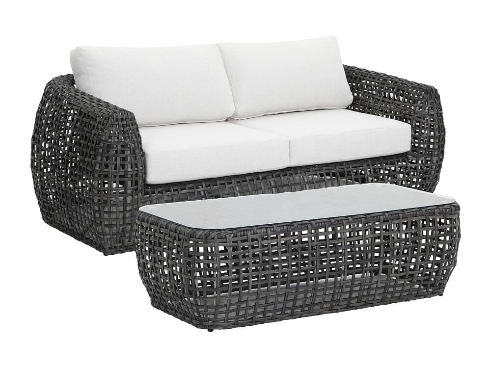 ensemble salon de jardin - gris