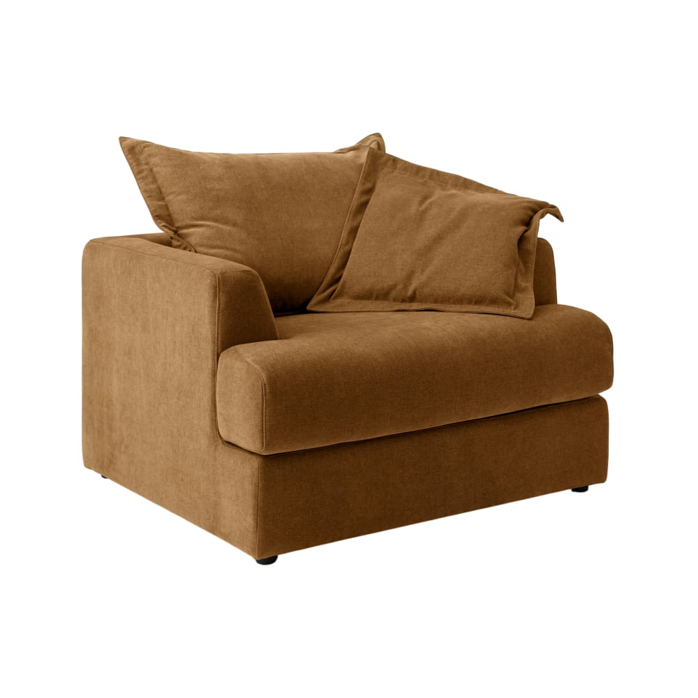 Fauteuil en tissu bronze — Beyit