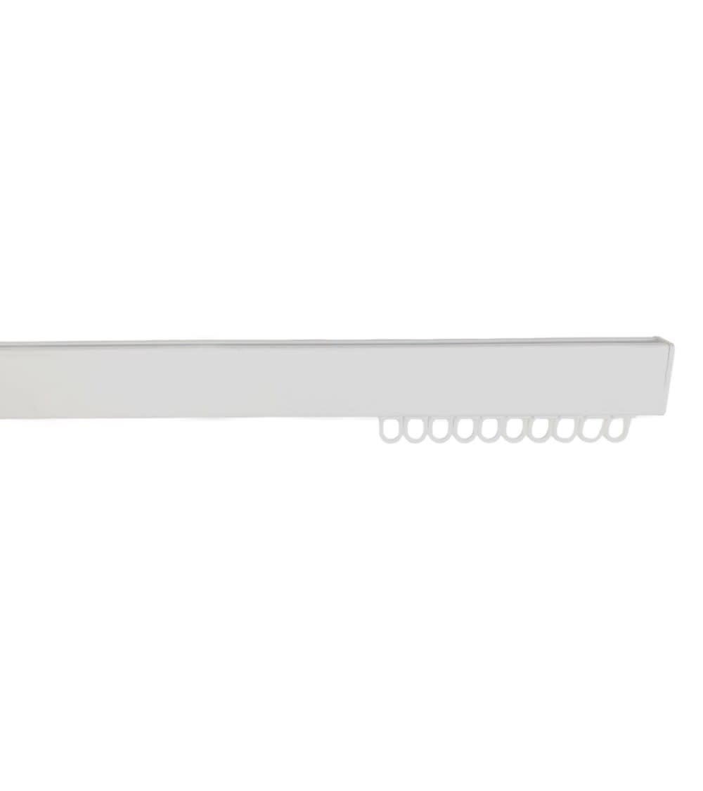 Tringle rail réversible pour rideau en aluminium l 4 m blanc — vue 4