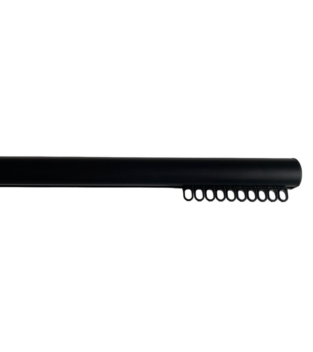 Tringle rail réversible pour rideau en aluminium l 4 m noir — vue 4