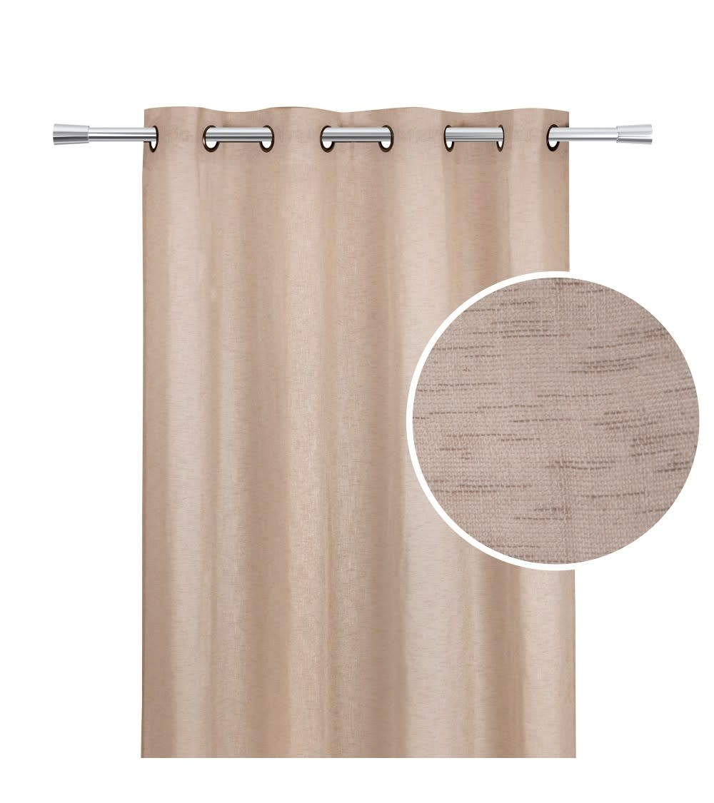 Rideau voilage 140x240 cm – aspect lin & effet Filtrant (100% polyeste — vue 3