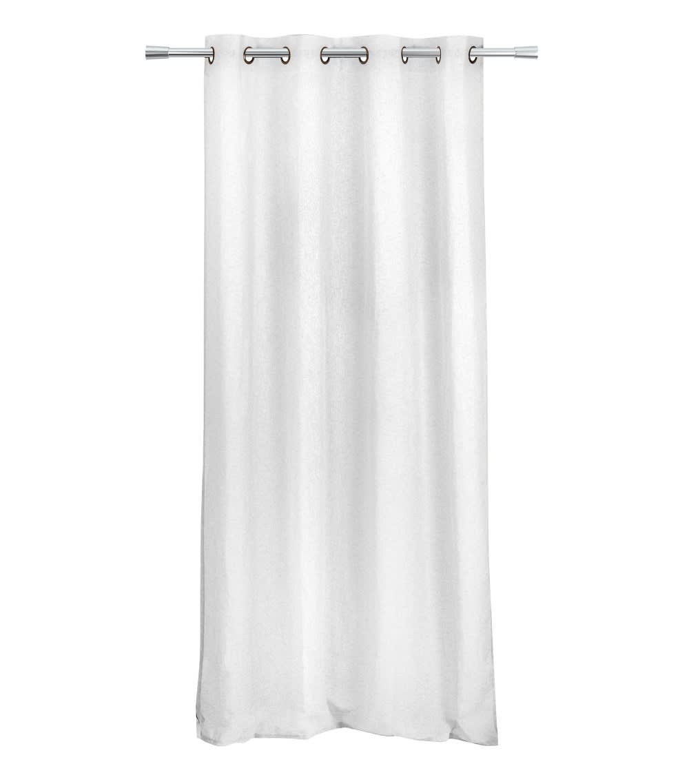 Rideau voilage 140x240 cm – aspect Lin & effet filtrant (100% polyeste — vue 4