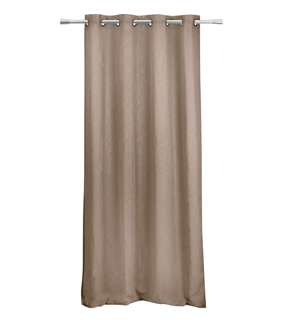 Rideau voilage 140x240 cm – aspect Lin & effet filtrant (100% polyeste — vue 4
